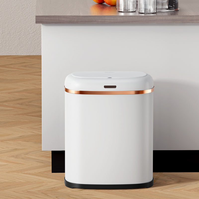 38L Motion Sensor Bin Rubbish Automatic White