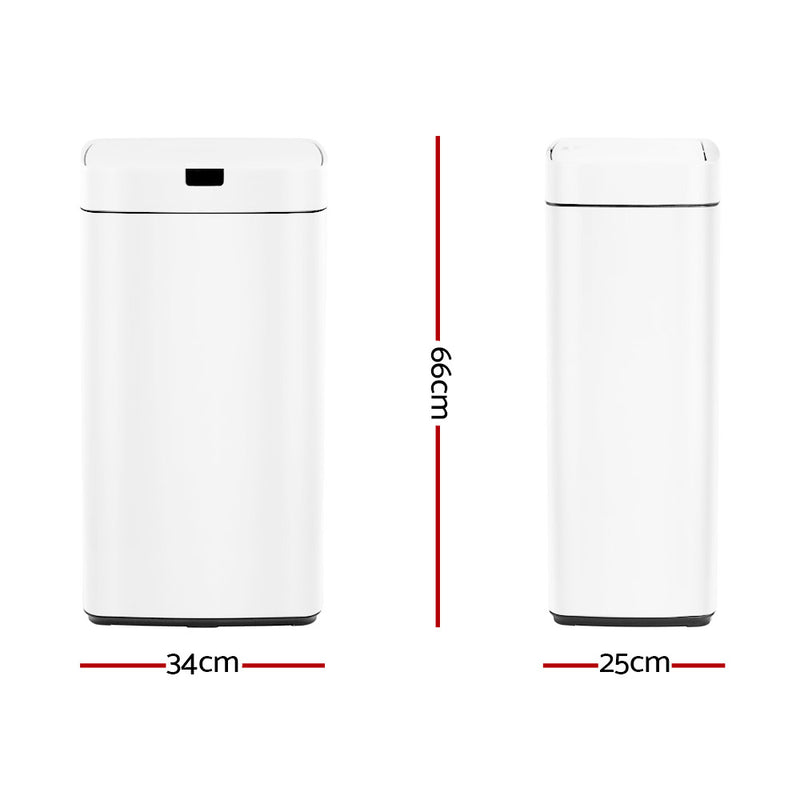 45L Motion Sensor Bin Automatic White