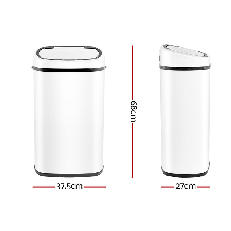 58L Motion Sensor Bin Rubbish Automatic White