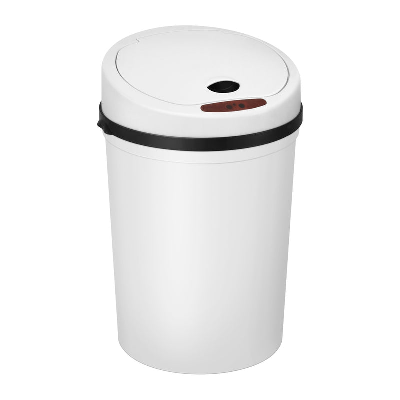 Sensor Bin Motion Rubbish Bins Kitchen Automatic Trash Can White 9L