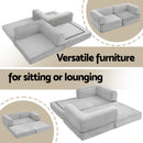 Convertible Folding Sofa Bed Grey