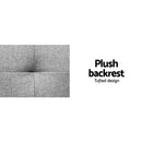 Artiss Sofa Bed 188CM Grey Faux Linen