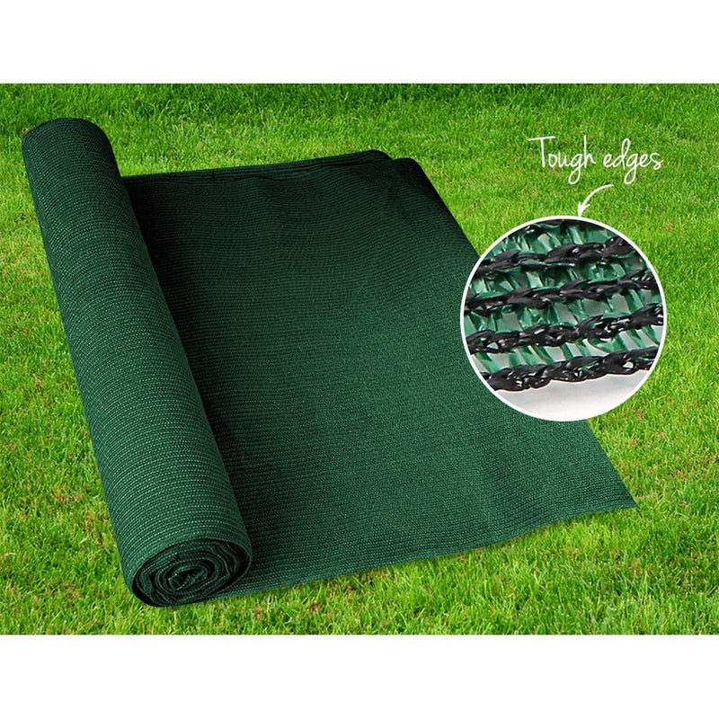 Instahut 50% Shade Cloth 3.66x20m Shadecloth Sail Heavy Duty Green