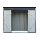 Garden Shed 2.31x1.31M Sheds Outdoor Storage Tool Metal Workshop Shelter Double Door