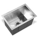 Kitchen Sink 45X30CM Stainless Steel Basin Single Bowl Silver