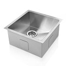 Kitchen Sink 44X44CM Stainless Steel Basin Single Bowl Silver