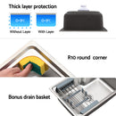 Kitchen Sink 61X43CM Stainless Steel Basin Single Bowl Silver Drain Basket