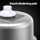 Kitchen Sink 43cm Round Stainless Steel Basin Single Bowl Silver