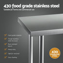 Stainless Steel Kitchen Benches Work Bench 610x457mm 430