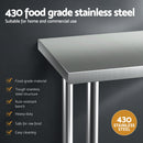 Stainless Steel Kitchen Bench Work Table 610 x760MM 430