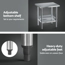 Stainless Steel Kitchen Bench Work Table 610 x760MM 430