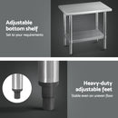 Stainless Steel Kitchen Benches Work Bench 910x610mm 430