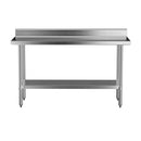 Stainless Steel  Kitchen  Bench w/ Splashback 1500x600MM 430