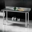 Stainless Steel  Kitchen  Bench w/ Splashback 1500x600MM 430
