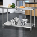 1524x610mm Stainless Steel Kitchen Bench 430