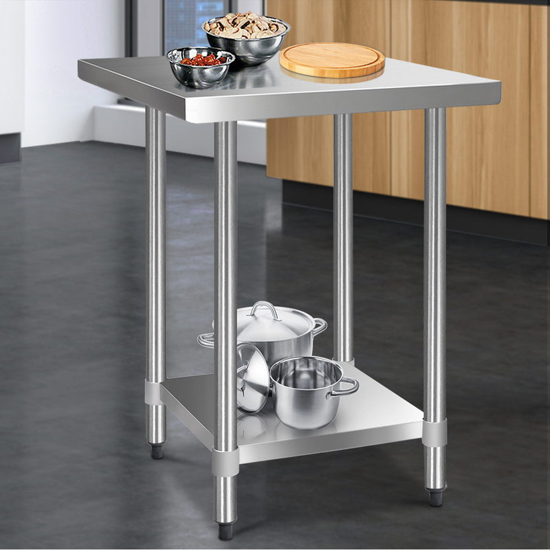 760x760mm Stainless Steel Kitchen Bench 430