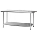 1829x760mm Stainless Steel Kitchen Bench 430