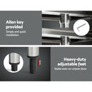 760x760mm Stainless Steel Kitchen Bench with Wheels 430