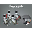 1524x610mm Stainless Steel Kitchen Bench with Wheels 430