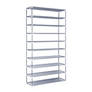 Shoe Rack Cabinet Stackable 10-Tier Grey
