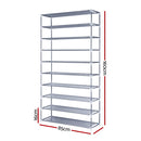 Shoe Rack Cabinet Stackable 10-Tier Grey