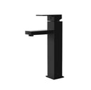 Bathroom Basin Mixer Tap Square Tall Faucet Vanity Laundry Black
