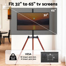 Artiss TV Stand 32-65 inch LED LCD Screen Wooden Tripod Easel Height Adjustable