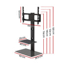 TV Stand Mount Bracket for 32"-70" LED LCD 2 Tiers Storage Floor Shelf