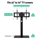 Artiss TV Stand Mount Bracket for 32"-70" LED LCD Glass Storage Floor Shelf