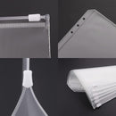 A5 (21x14.9cm) Binder Bags - 12 Pieces - Money Folders with Closure - 6 Holes Budget Cash Envelopes for Budgeting - Transparent Zipper Folder - Waterproof PVC Document Pouch Archiving - Transparent