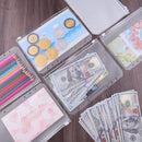 A5 (21x14.9cm) Binder Bags - 12 Pieces - Money Folders with Closure - 6 Holes Budget Cash Envelopes for Budgeting - Transparent Zipper Folder - Waterproof PVC Document Pouch Archiving - Transparent