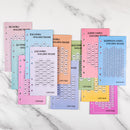 Savings Challenge - Budget Binder Refill A6 - Savings Challenge Tracker - Cash Stuffing Envelopes - Save Money - Financial Planner - Cash Book - Budget Planner - Euro Currency - Money Organizer - Goal Savings - Mix Colors - 48 Pieces