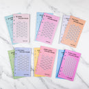 Savings Challenge - Budget Binder Refill A6 - Savings Challenge Tracker - Cash Stuffing Envelopes - Save Money - Financial Planner - Cash Book - Budget Planner - Euro Currency - Money Organizer - Goal Savings - Mix Colors - 48 Pieces