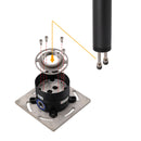 WELS Matte Black 316SUS Dual Shower Set Outdoor Bath System Rainfall 10" Head