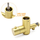 WELS Brushed Gold Twin Shower Handset Combo Set Outdoor Washing 10" Head 316 SUS