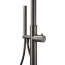 316 SUS WELS Gun Metal Twin Shower Handset Combo Outdoor Bath Rainfall 10" Head
