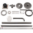 316 SUS WELS Gun Metal Twin Shower Handset Combo Outdoor Bath Rainfall 10" Head