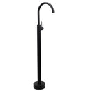 Matt Black Indoor Bathtub Filler Free Standing Mixer Faucet Tap Spout Watermark