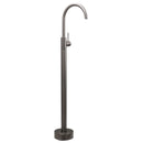 Gun Metal Bathroom Free Standing Hot Cold Water Mixer Tap Bath Tub Filler Spout