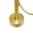 WELS Brushed Gold Bath Tub Mixer Tap Free Standing Faucet Spout Handheld Shower