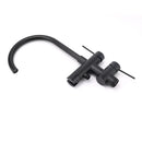 WELS Matt Black Bathtub Filler Free Standing Mixer Faucet Tap Spout HandHeld Set