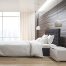Milano Decor Eden Gas Lift Bed With Headboard Platform Storage Dark Grey Fabric - King - Dark Grey