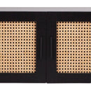 Casa Decor Tulum Rattan Entertainment Unit TV Stand Cabinet Storage Black