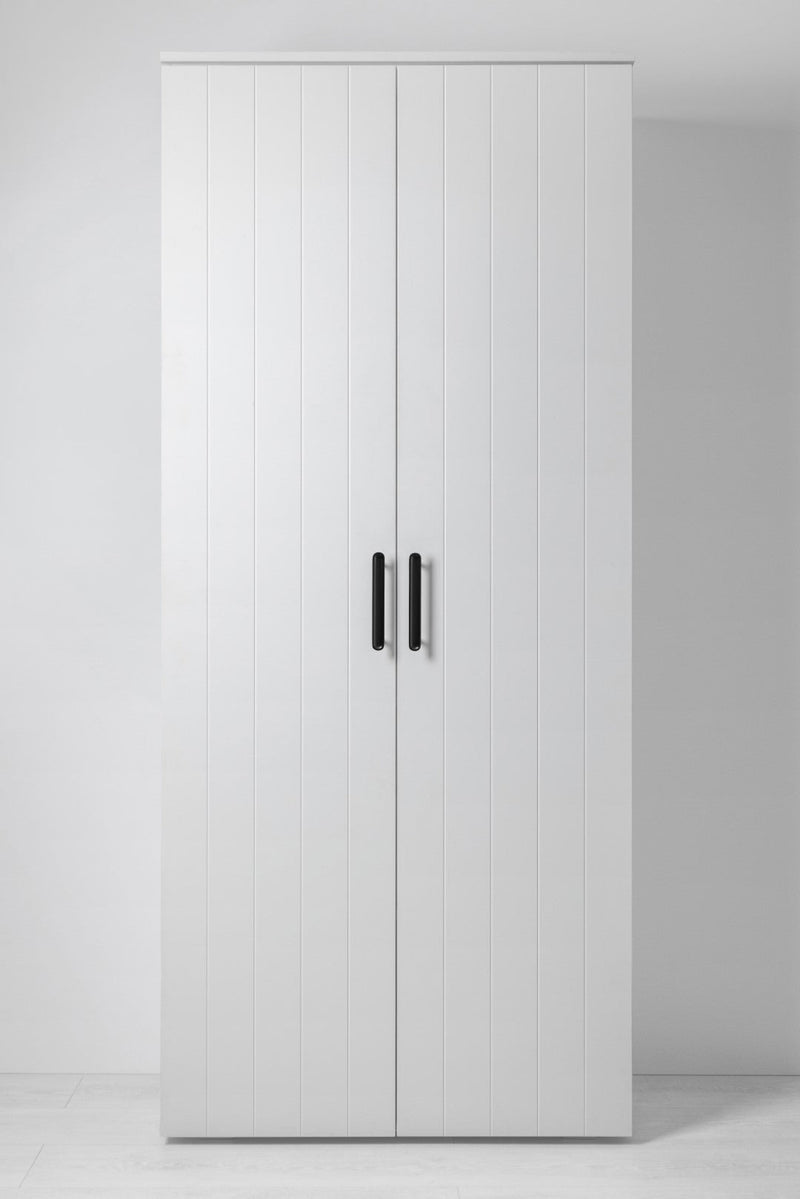 STOCKHOLM STORAGE CUPBOARD - VJ PANEL - DECO BLACK HANDLE