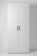 STOCKHOLM STORAGE CUPBOARD - VJ PANEL - DECO GOLD HANDLE