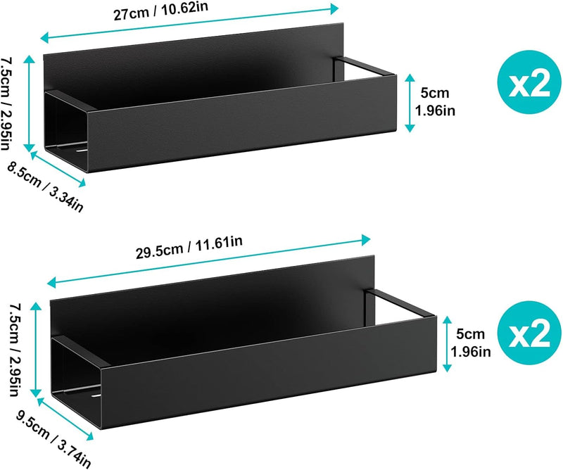 4 pack Magnetic Fridge Spice Rack