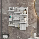 Pegboard Combination Kit with 4 Pegboards and 18 Accessories Modular Hanging for Wall Organiser