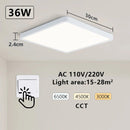Smart LED Ceiling Lamp: App & Voice Control