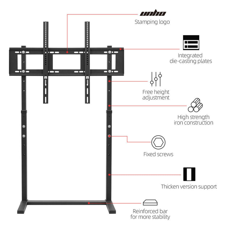 TV Stand Base Mount Bracket Swivel for 32-100 LED LCD