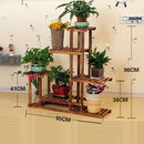 5-Tier Wooden Plant Stand Flower Display Shelf Indoor Outdoor Garden